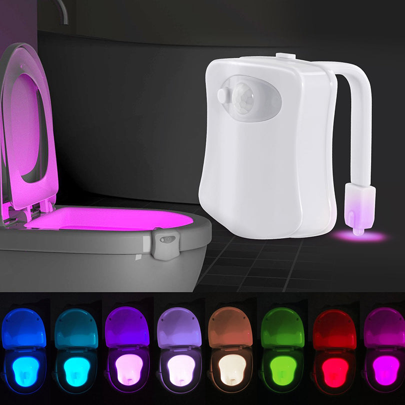 Night Fall Motion Sensor LED Toilet Light