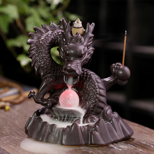 Ceramic Dragon Incense Holder freeshipping - khollect