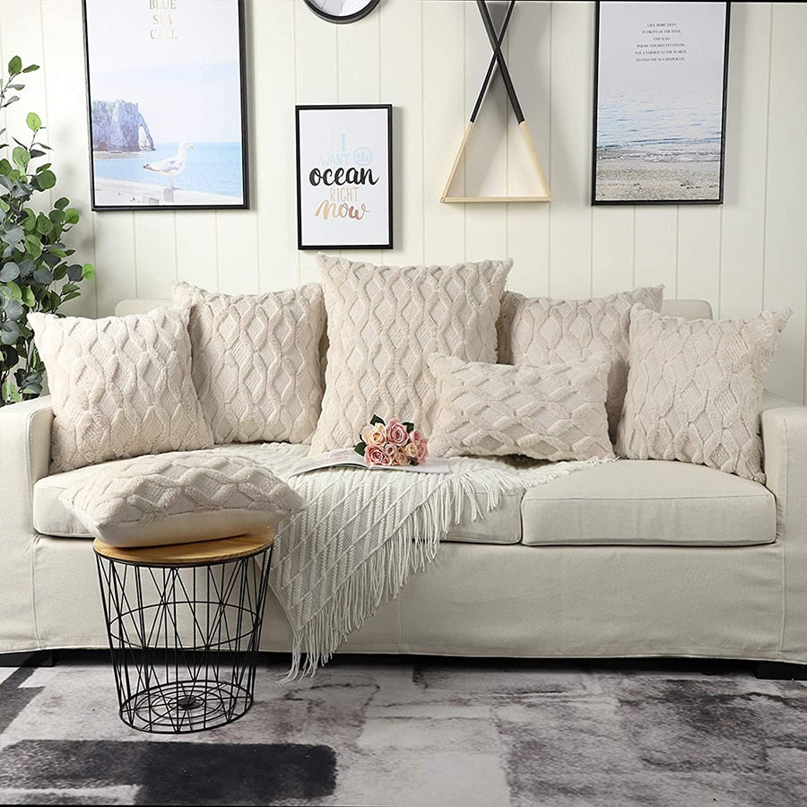 Embossed Decorative Pillow Cover freeshipping - khollect