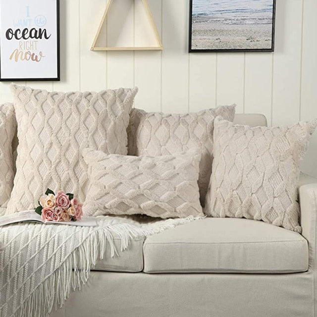 Embossed Decorative Pillow Cover freeshipping - khollect