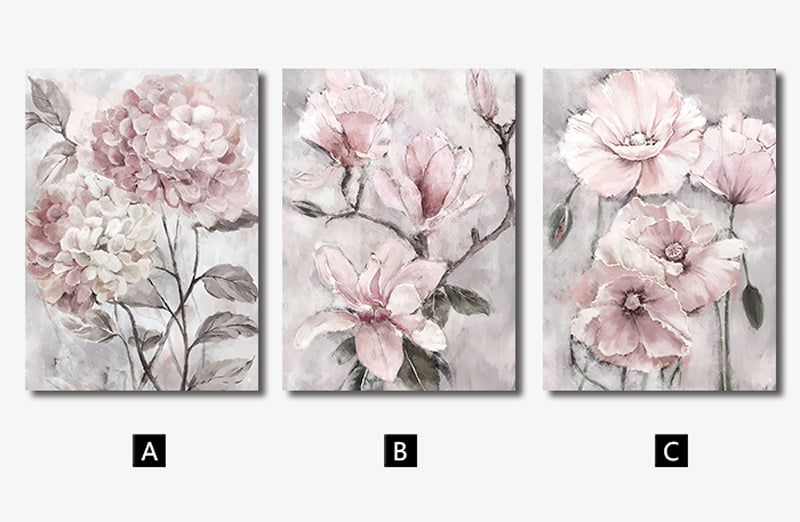 Pink Watercolor Bloom Flower Print