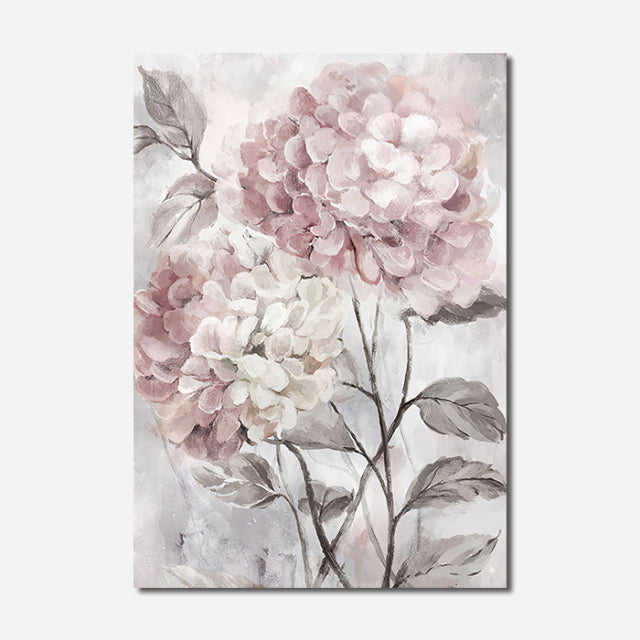 Pink Watercolor Bloom Flower Print