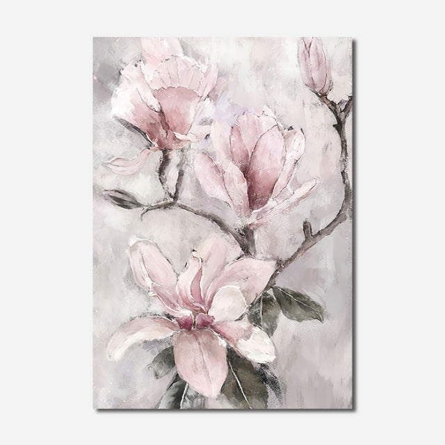 Pink Watercolor Bloom Flower Print