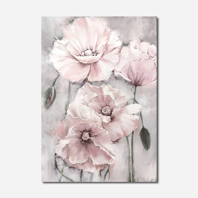 Pink Watercolor Bloom Flower Print