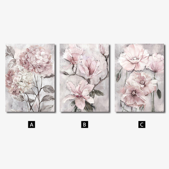 Pink Watercolor Bloom Flower Print