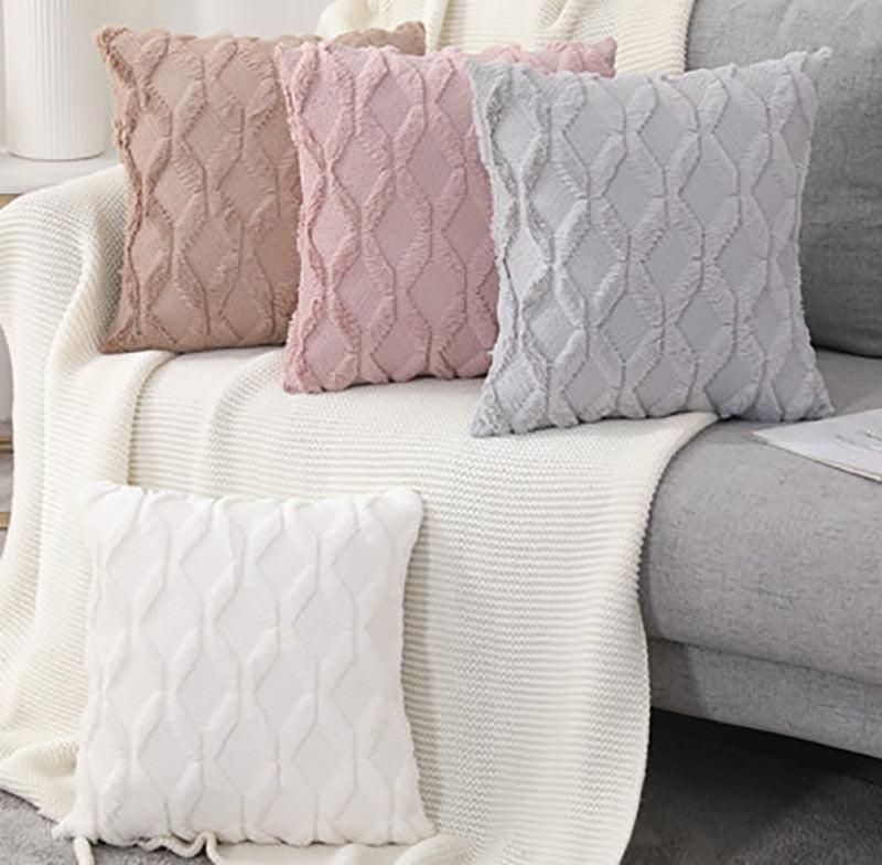 Embossed Decorative Pillow Cover freeshipping - khollect