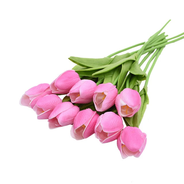 Artificial Tulip Bouquet Decor freeshipping - khollect