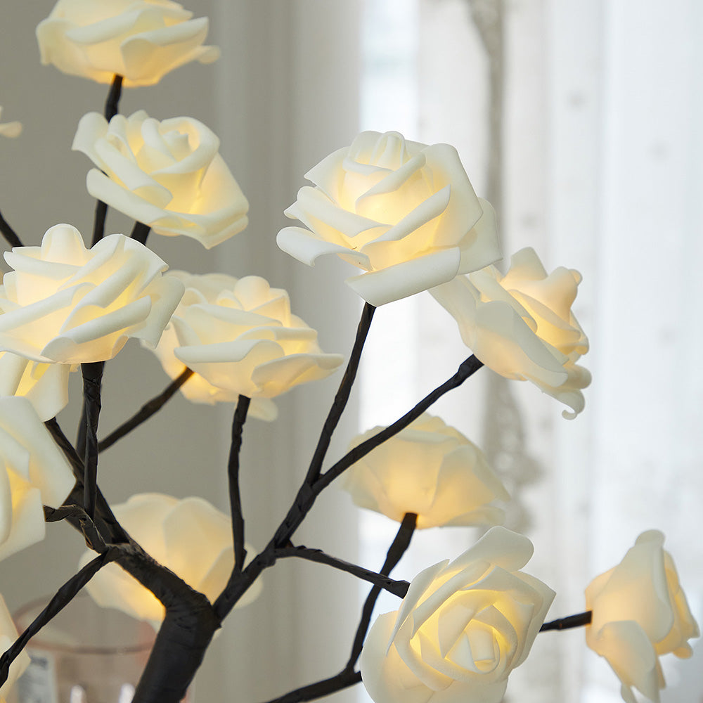 Serene Rose Flower Lamp