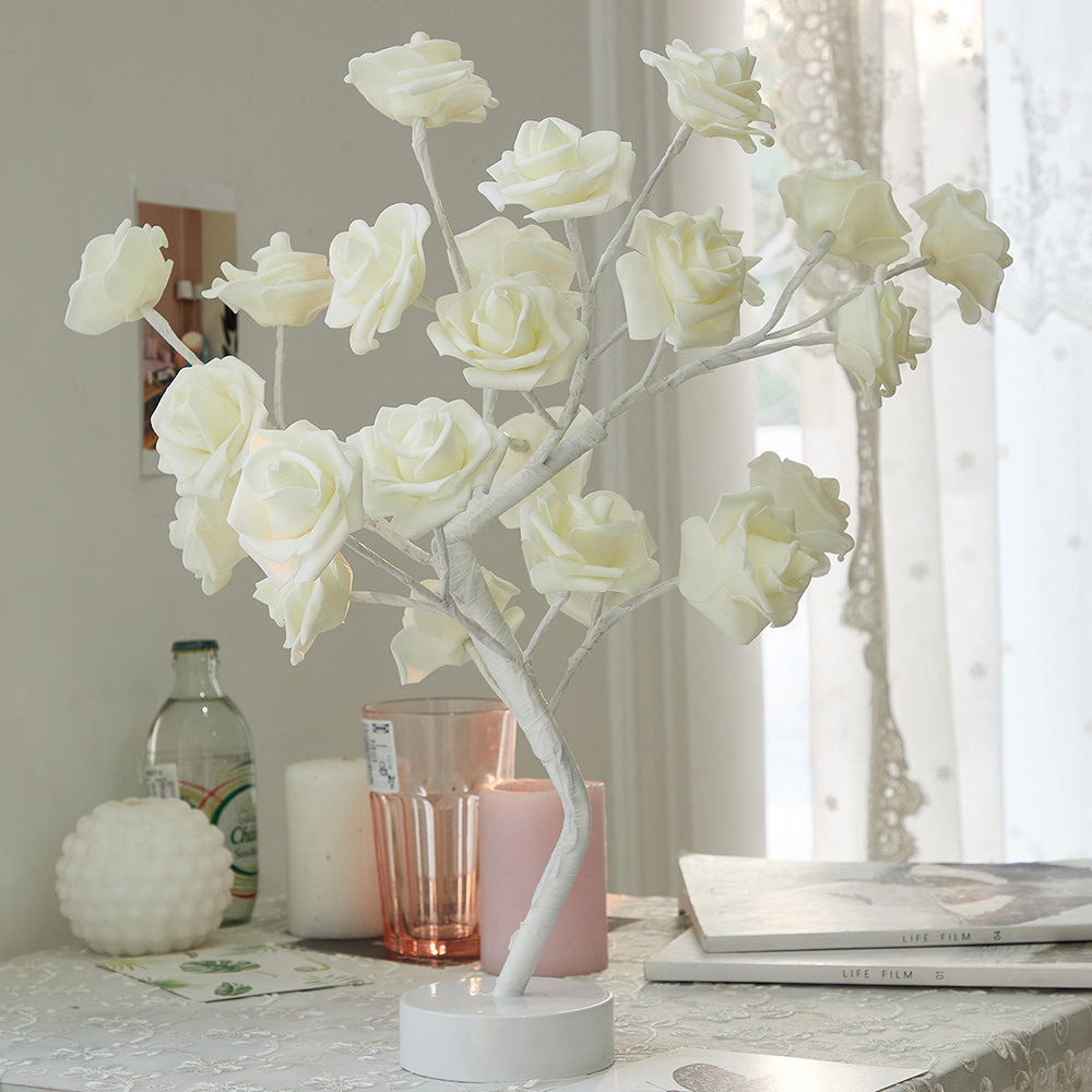 Serene Rose Flower Lamp