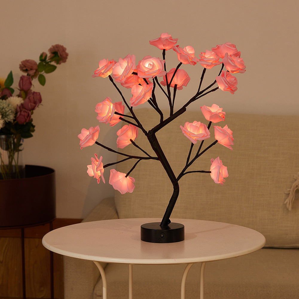 Serene Rose Flower Lamp