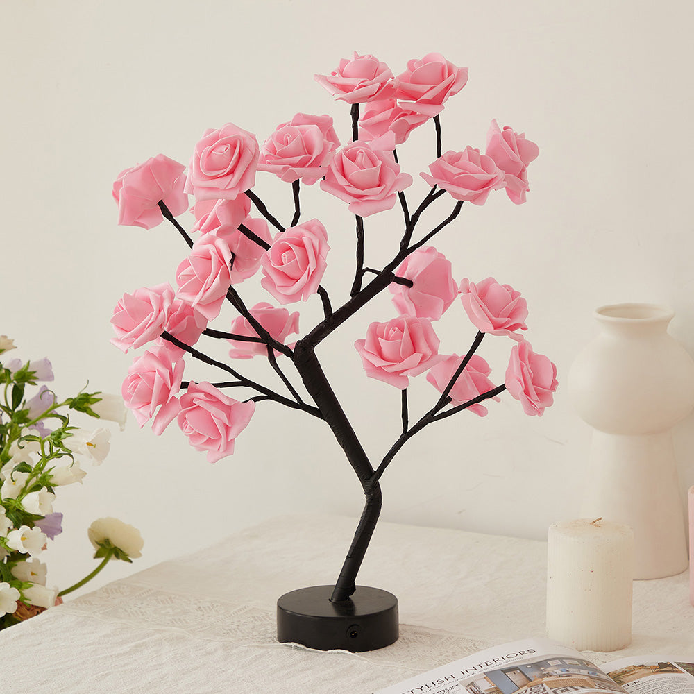 Serene Rose Flower Lamp