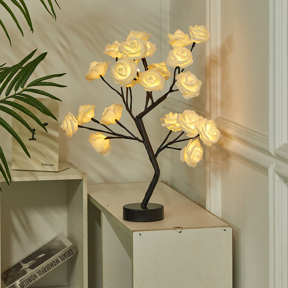 Serene Rose Flower Lamp