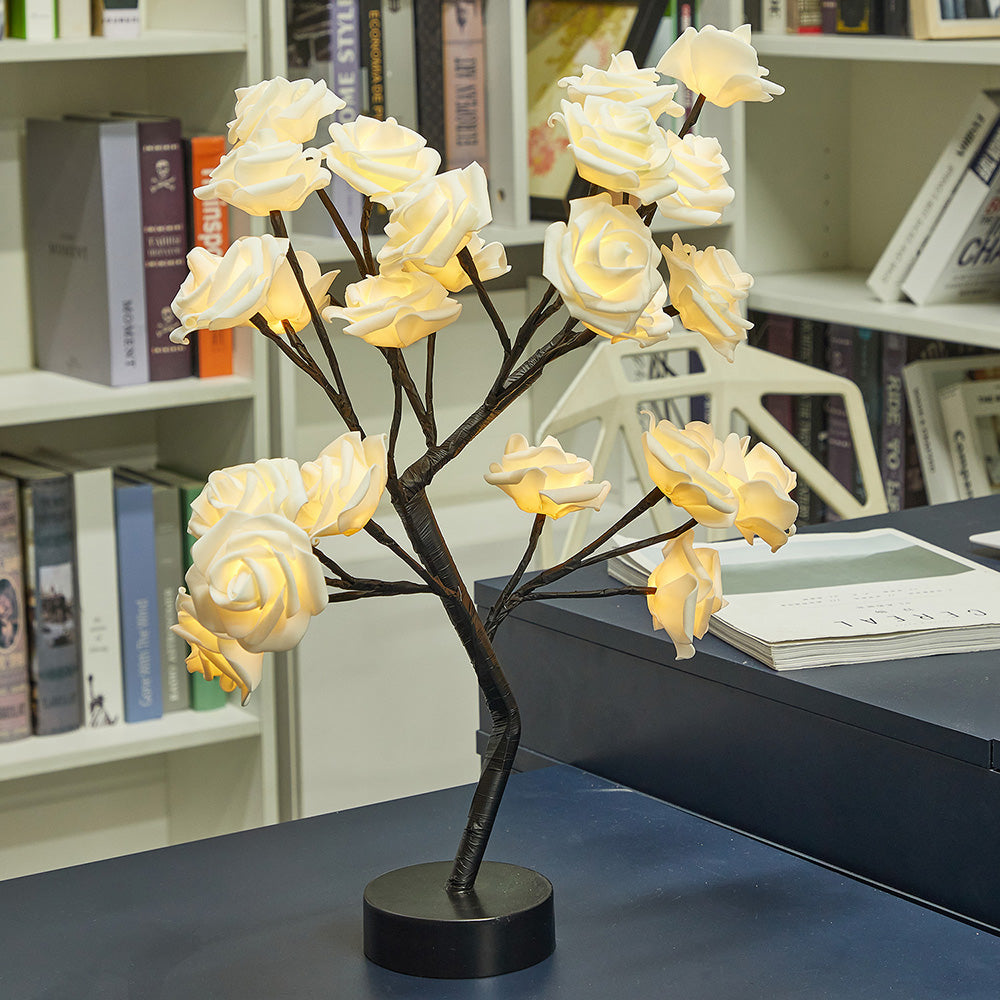 Serene Rose Flower Lamp