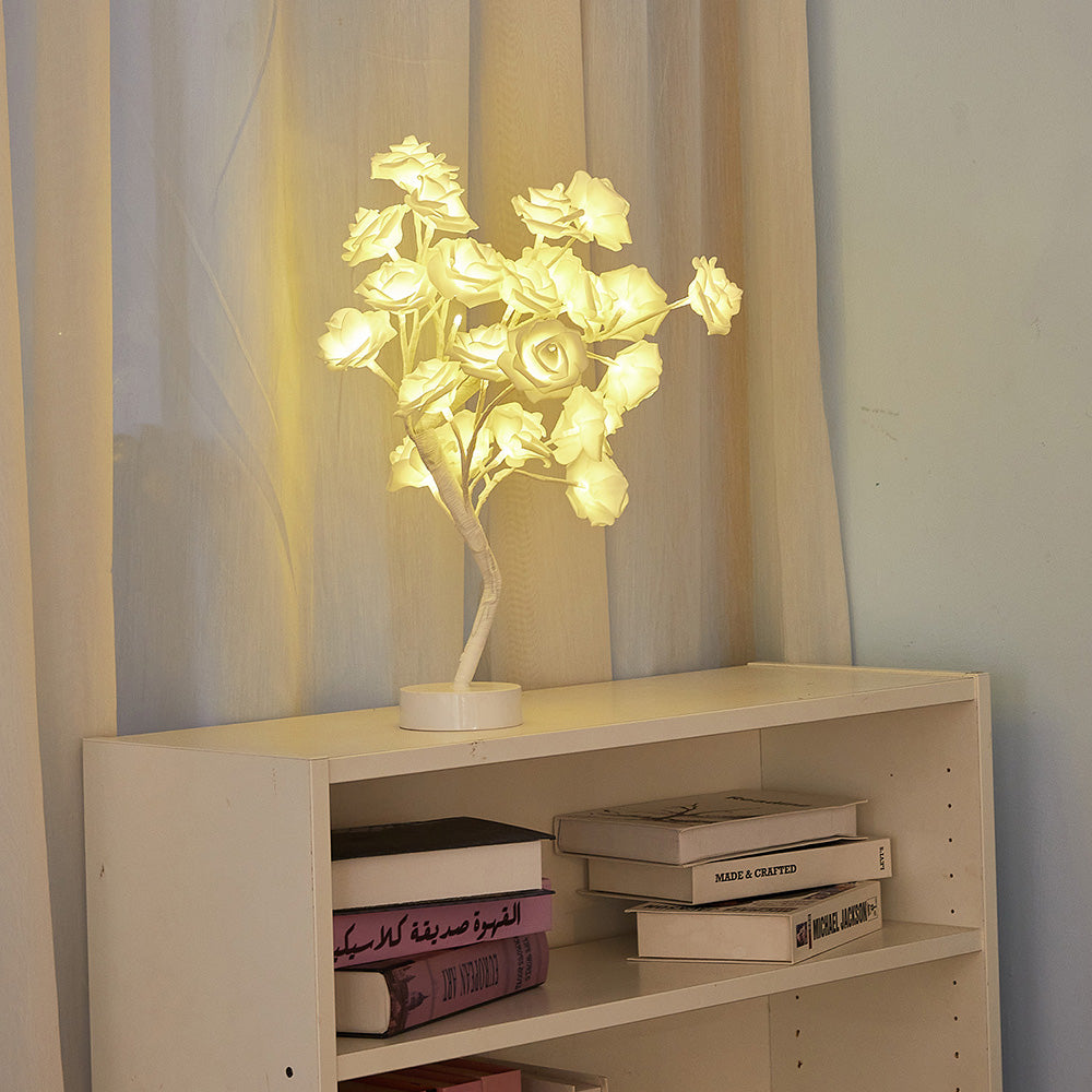 Serene Rose Flower Lamp