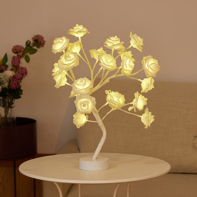 Serene Rose Flower Lamp