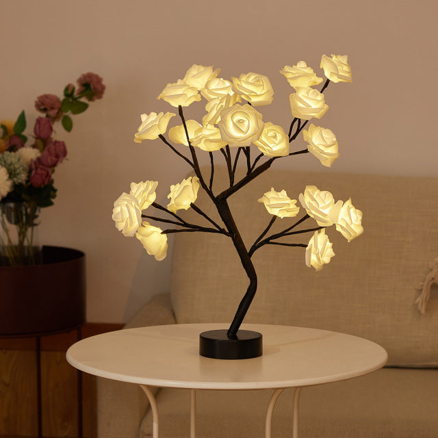 Serene Rose Flower Lamp