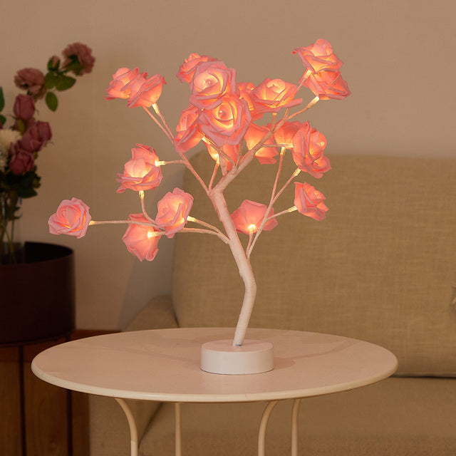 Serene Rose Flower Lamp