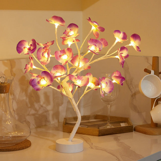 Serene Rose Flower Lamp