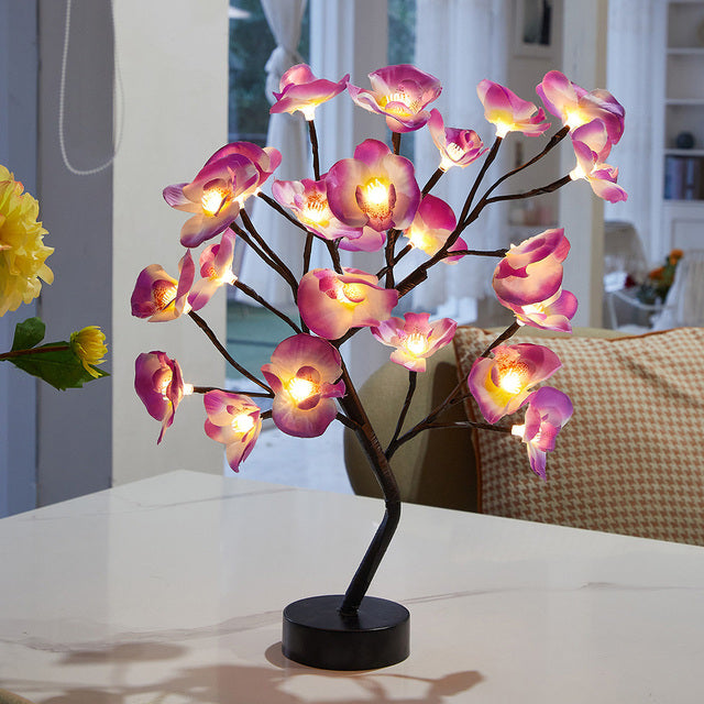 Serene Rose Flower Lamp