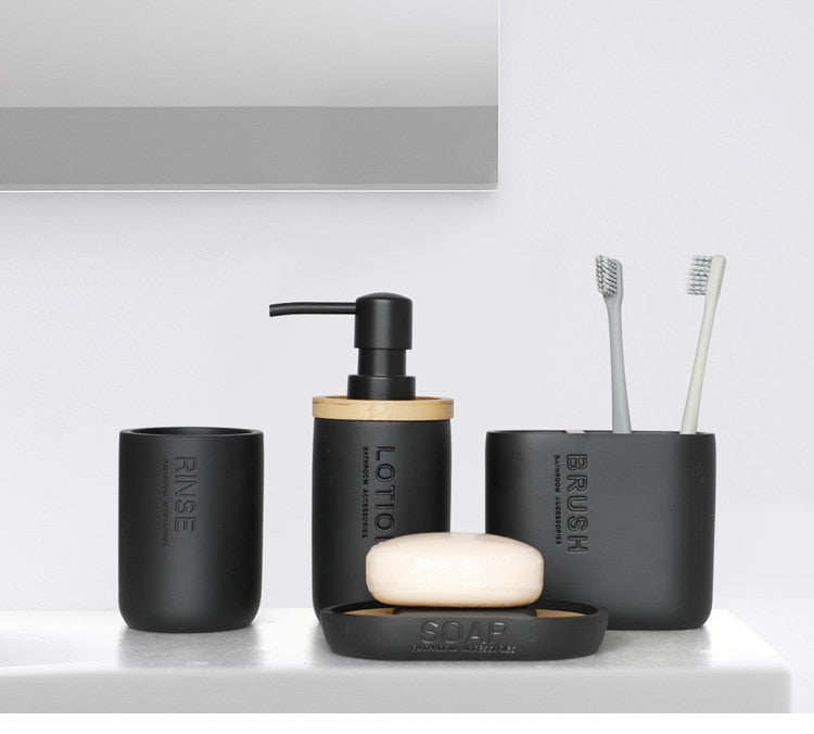 Monochrome Bathroom Accessory Holder freeshipping - khollect