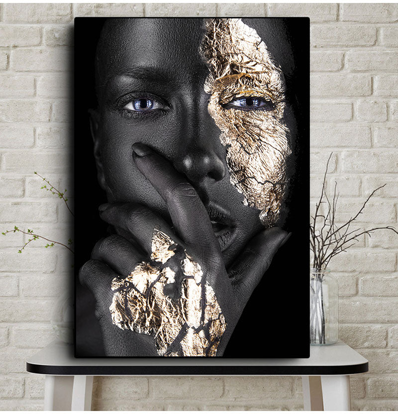 Golden Art Tattoo Canvas Print