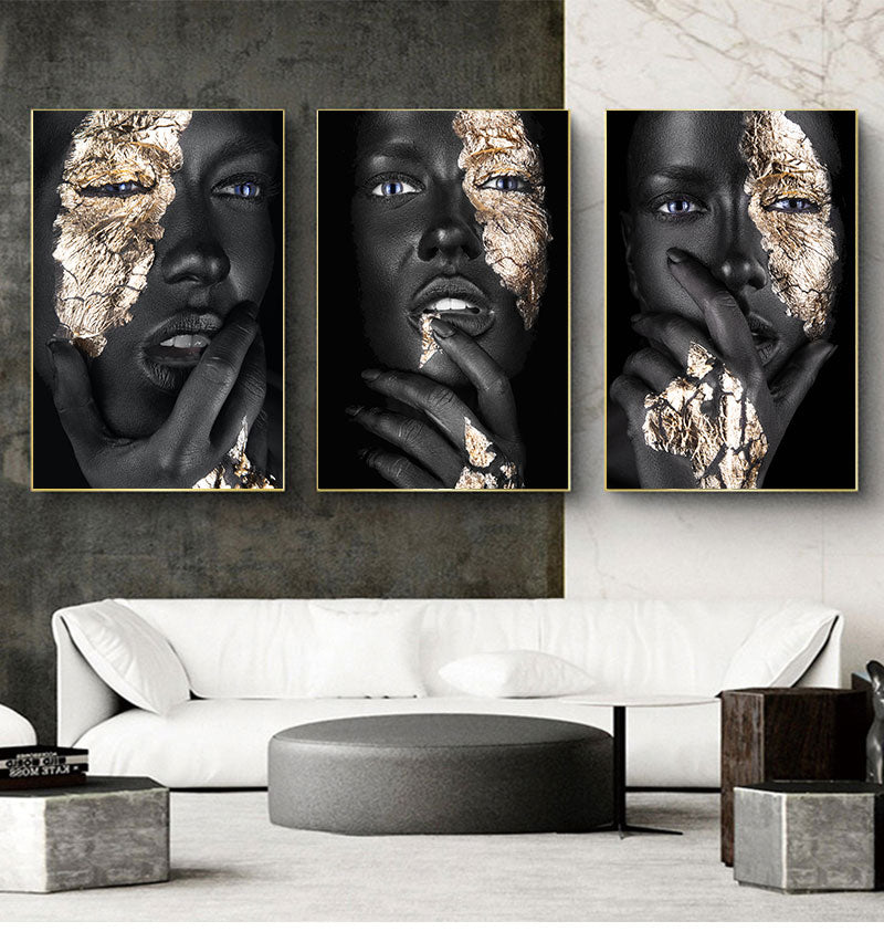 Golden Art Tattoo Canvas Print