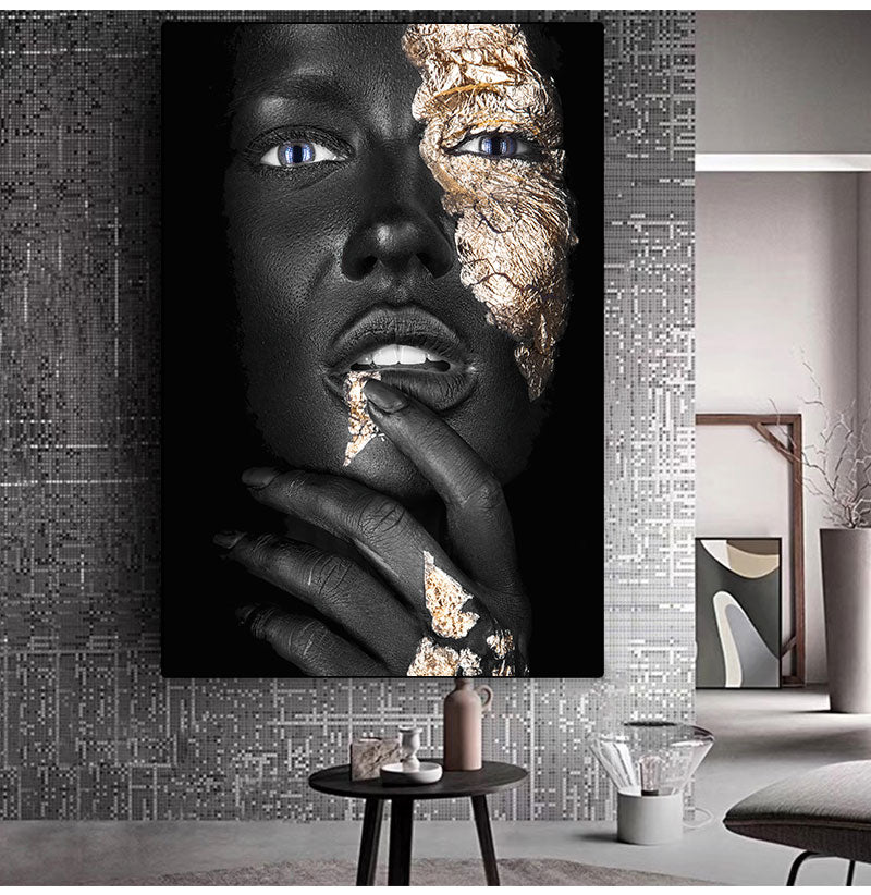Golden Art Tattoo Canvas Print