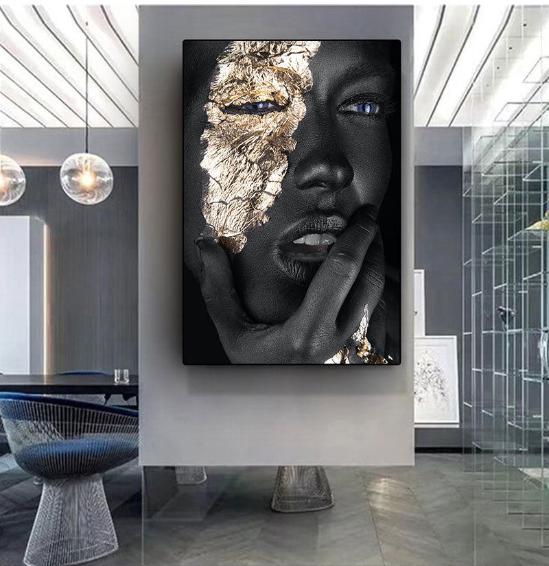 Golden Art Tattoo Canvas Print