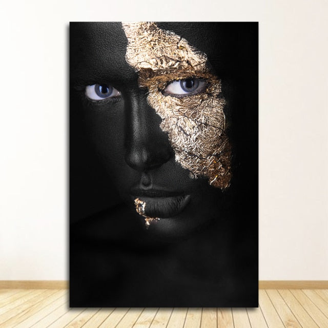 Golden Art Tattoo Canvas Print