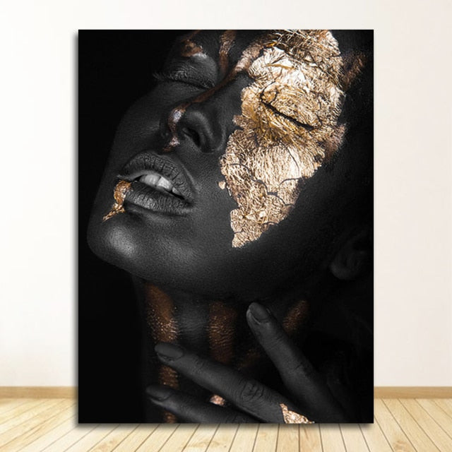 Golden Art Tattoo Canvas Print
