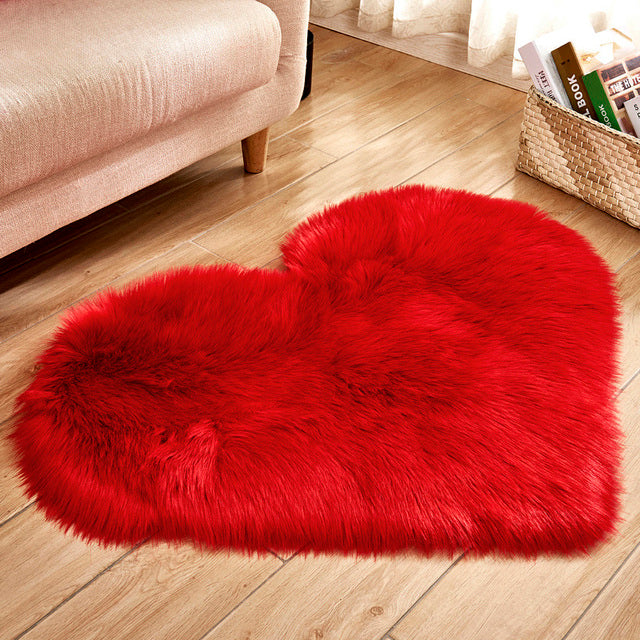 Cupid Heart Fluffy Carpet