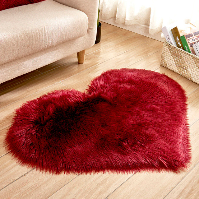 Cupid Heart Fluffy Carpet