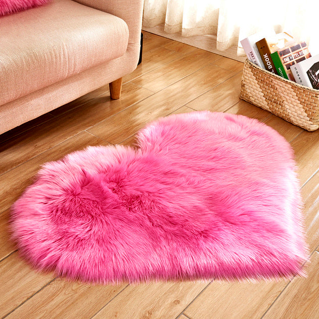 Cupid Heart Fluffy Carpet