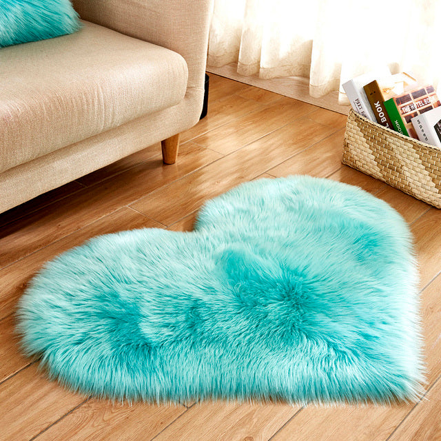 Cupid Heart Fluffy Carpet