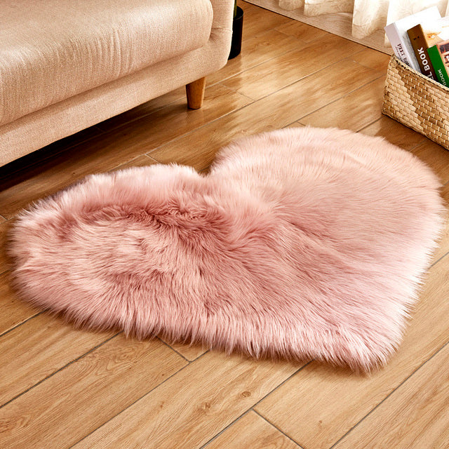 Cupid Heart Fluffy Carpet