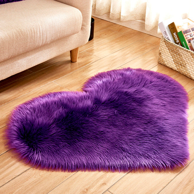 Cupid Heart Fluffy Carpet