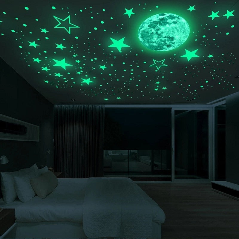 Glow In The Dark Wall Stickers freeshipping - khollect