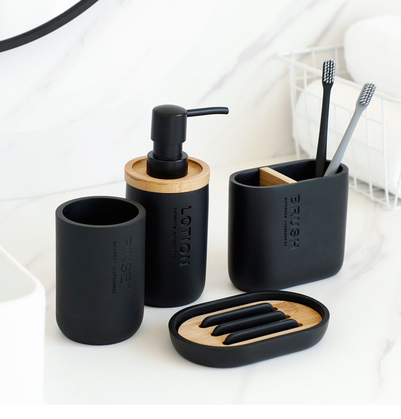 Monochrome Bathroom Accessory Holder freeshipping - khollect