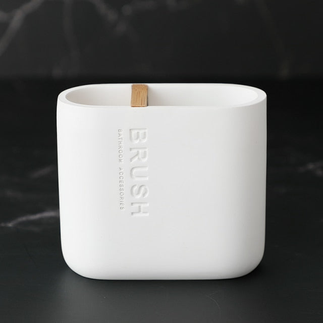 Monochrome Bathroom Accessory Holder freeshipping - khollect