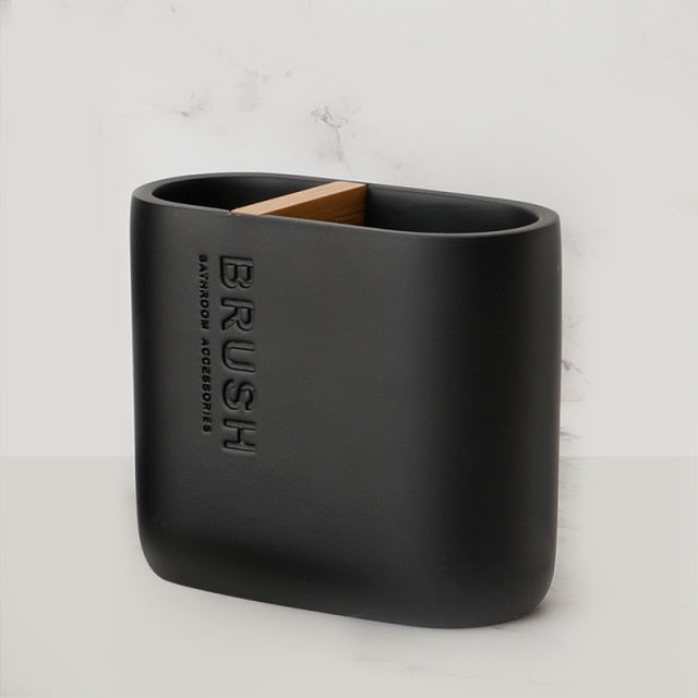 Monochrome Bathroom Accessory Holder freeshipping - khollect