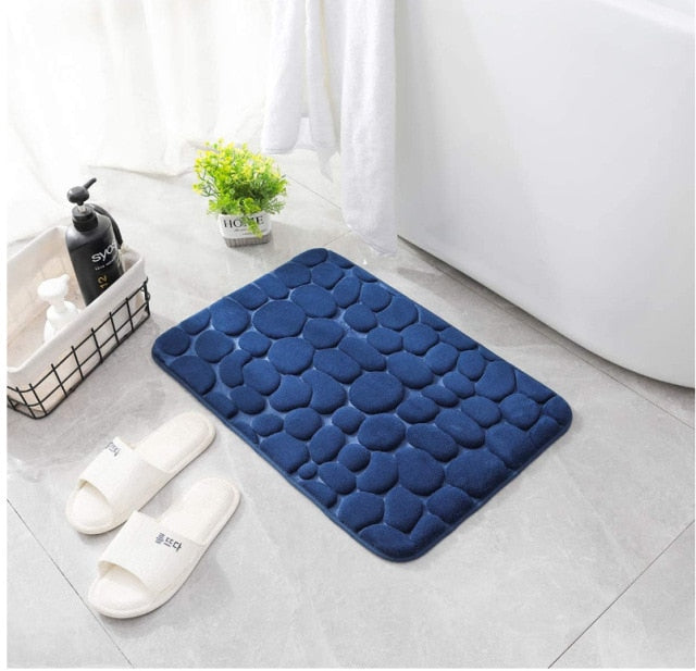 Cobblestone Embossed Bath Mat freeshipping - khollect