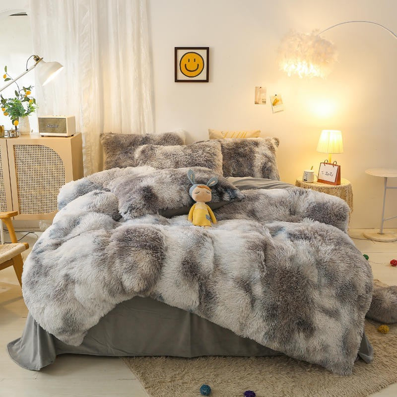 Gradient Ultra Soft Plush Bedding Sets freeshipping - khollect