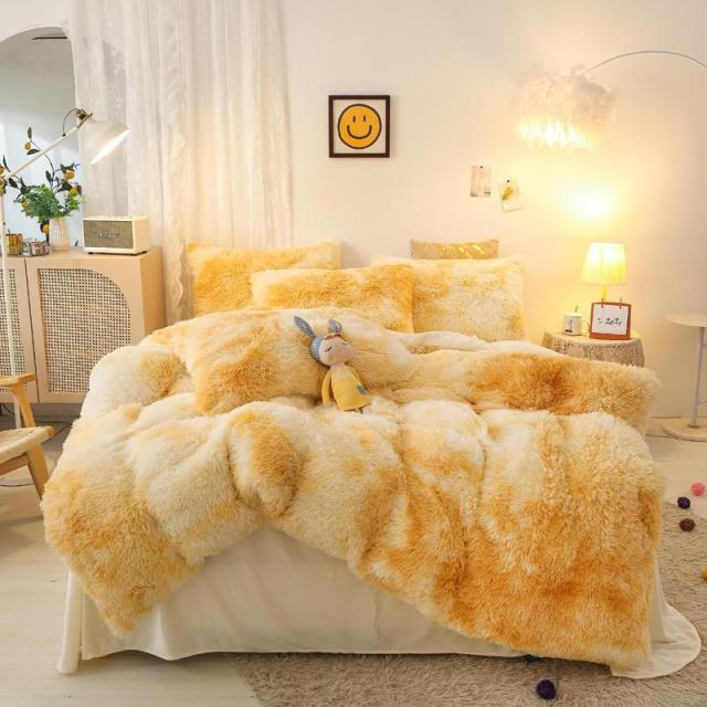 Gradient Ultra Soft Plush Bedding Sets freeshipping - khollect