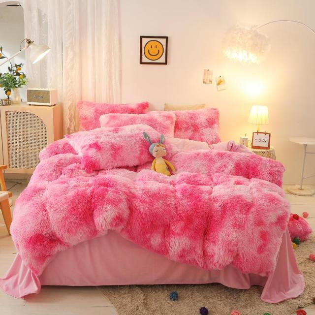 Gradient Ultra Soft Plush Bedding Sets freeshipping - khollect