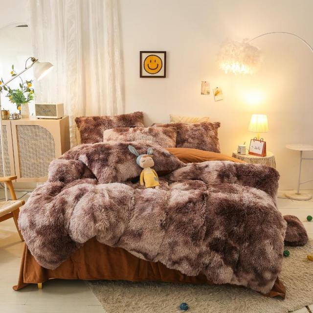 Gradient Ultra Soft Plush Bedding Sets freeshipping - khollect