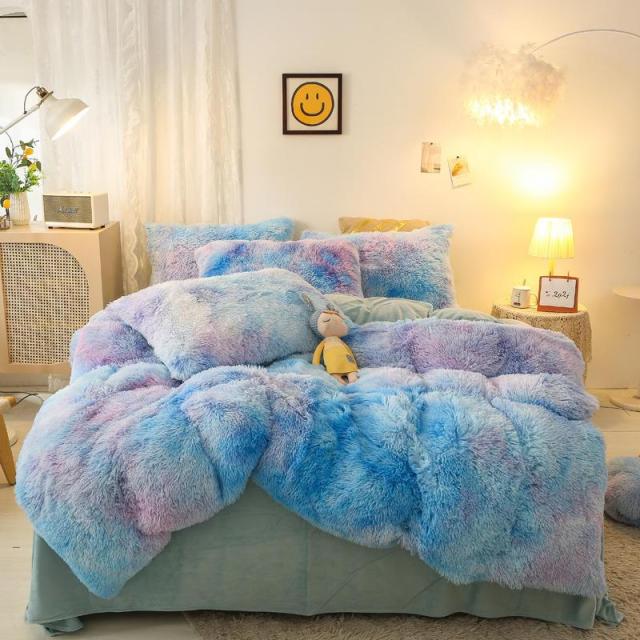 Gradient Ultra Soft Plush Bedding Sets freeshipping - khollect