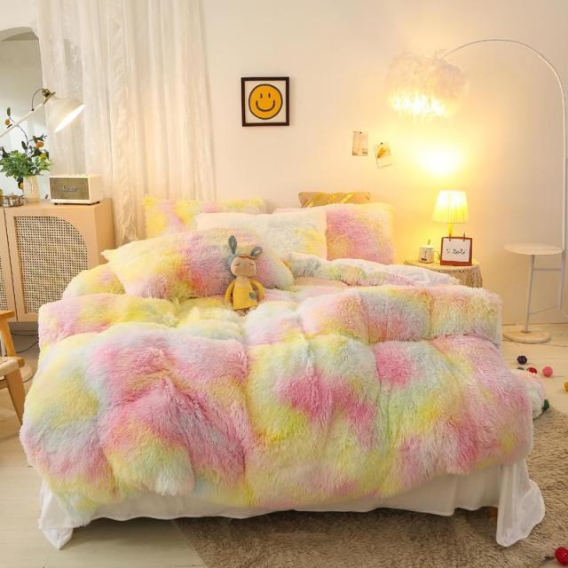 Gradient Ultra Soft Plush Bedding Sets freeshipping - khollect