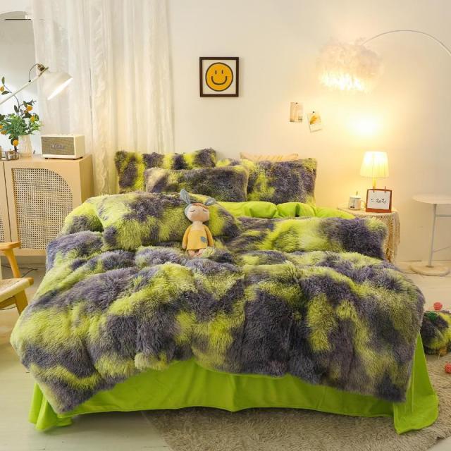 Gradient Ultra Soft Plush Bedding Sets freeshipping - khollect
