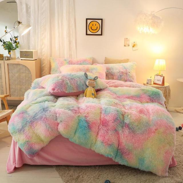 Gradient Ultra Soft Plush Bedding Sets freeshipping - khollect
