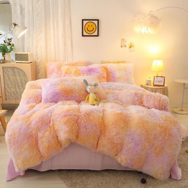 Gradient Ultra Soft Plush Bedding Sets freeshipping - khollect
